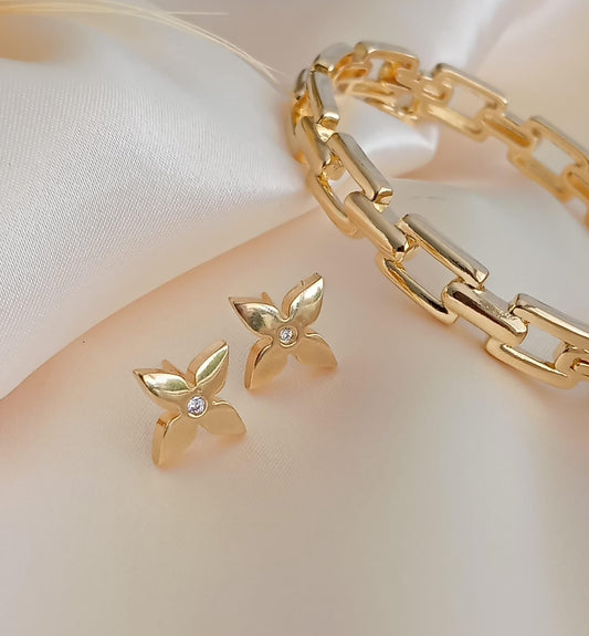 4-petal Flower Earring