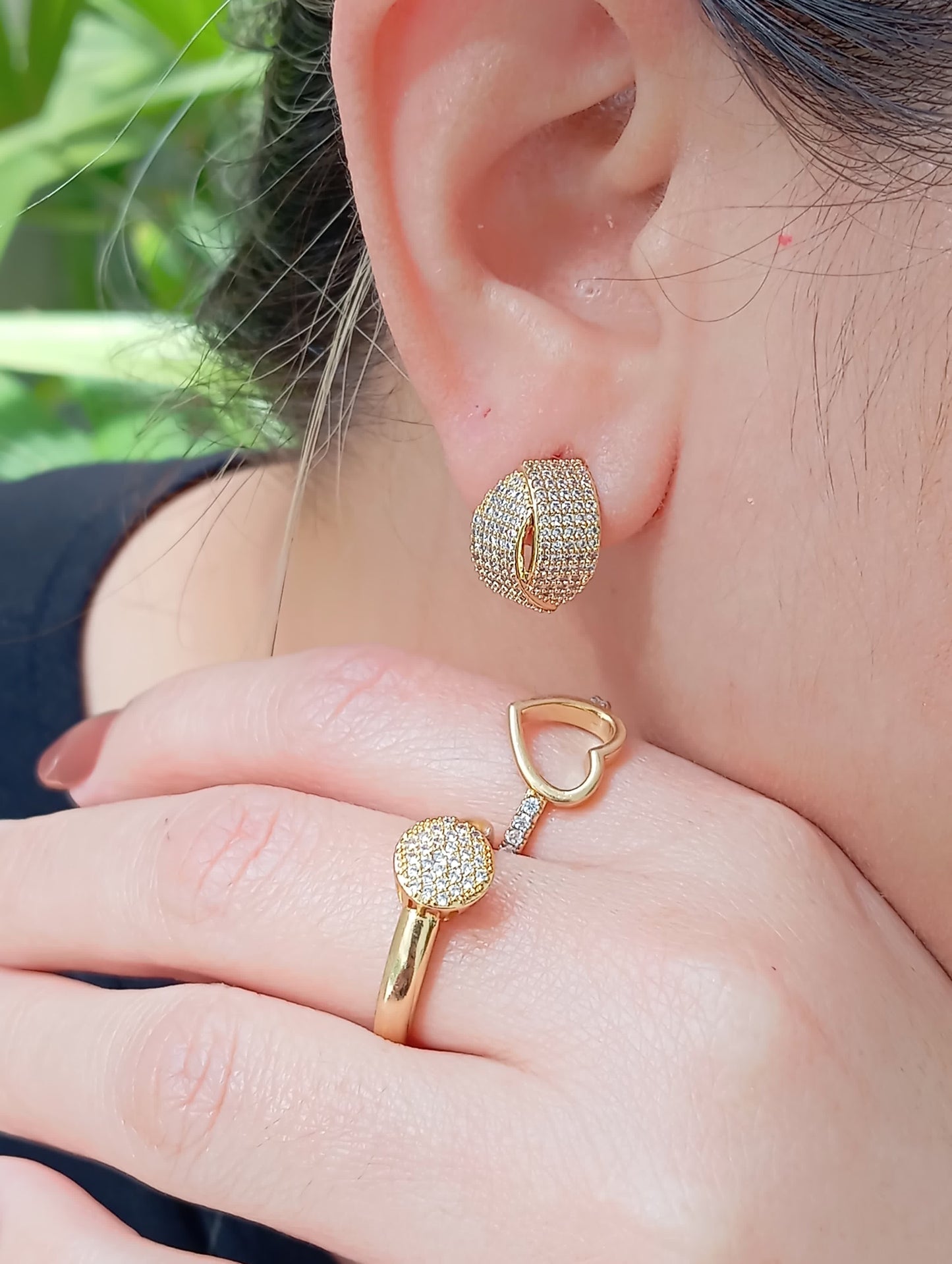 Pavé cluster ring 9843