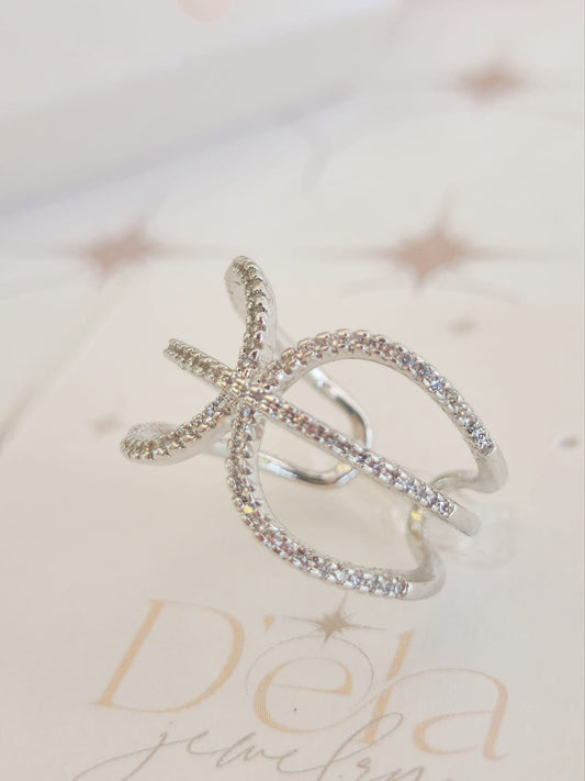 Rencontre Rhodium Ring 0678