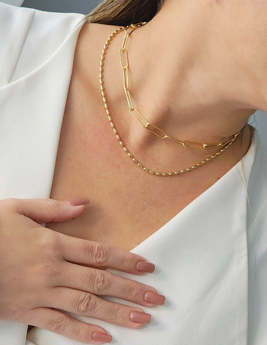 Smooth Oval Sphere Choker Necklace
