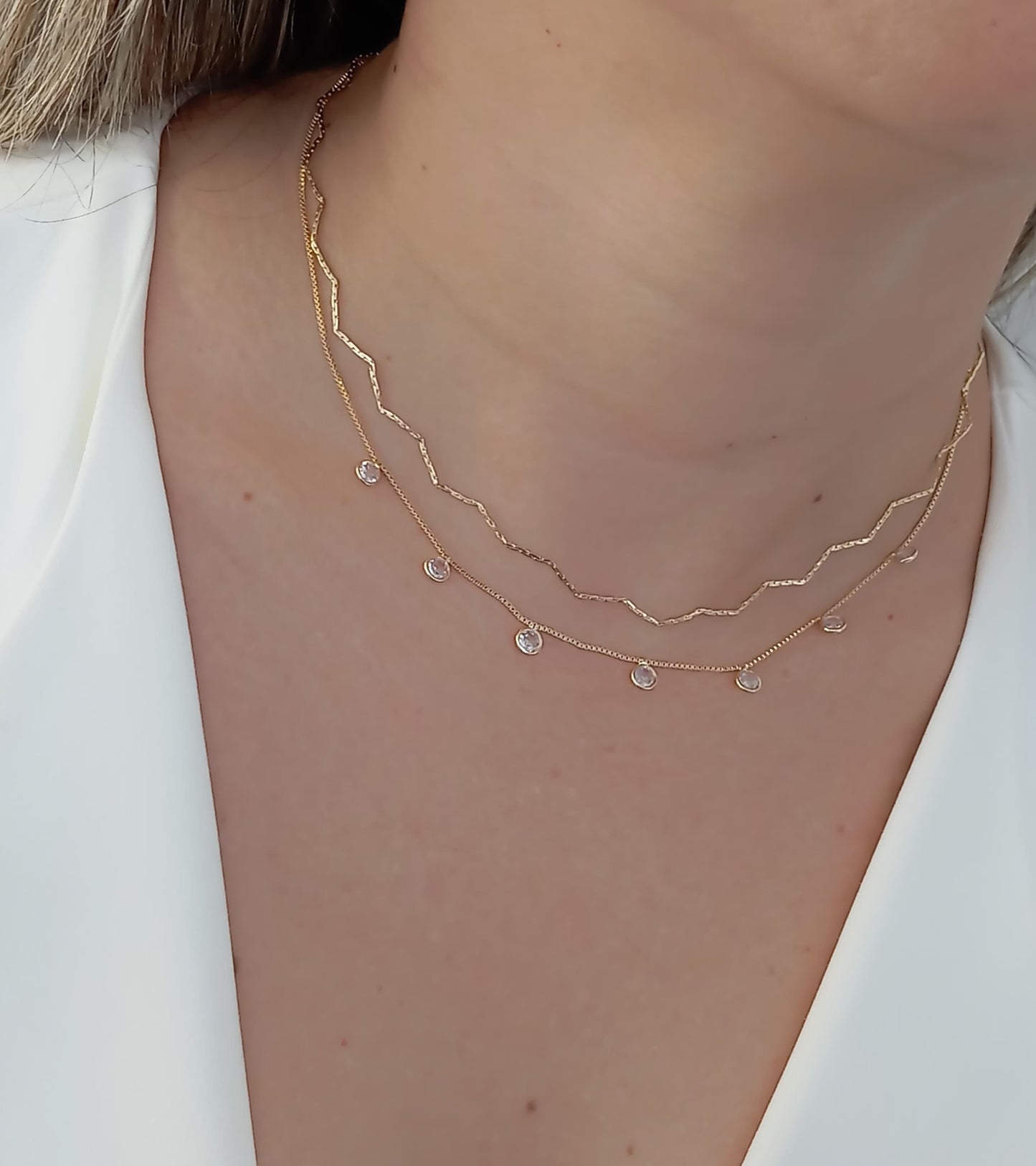 Necklace with 7 light points 7919