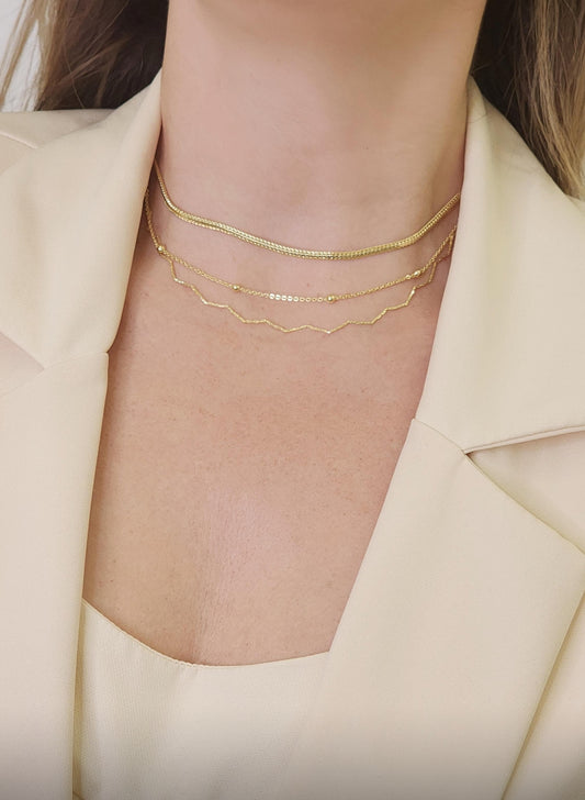 18-inch necklace with mini spheres 11787