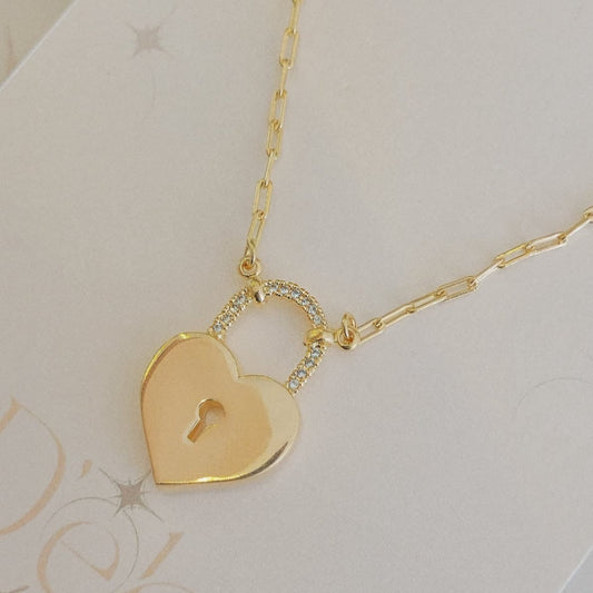 Heart Lock Necklace 1107