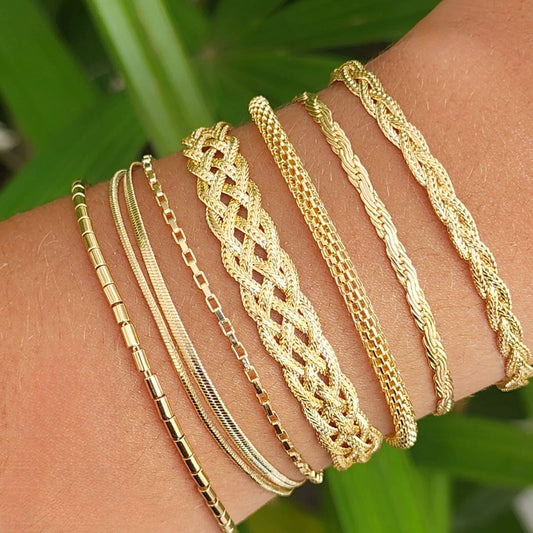 7-inch Popcorn Mesh Bracelet