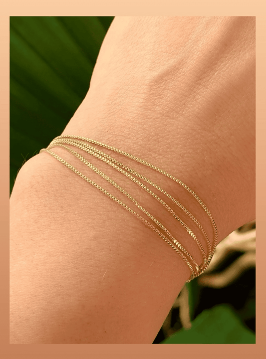 7-inch Bracelet with Five Venetian Chains