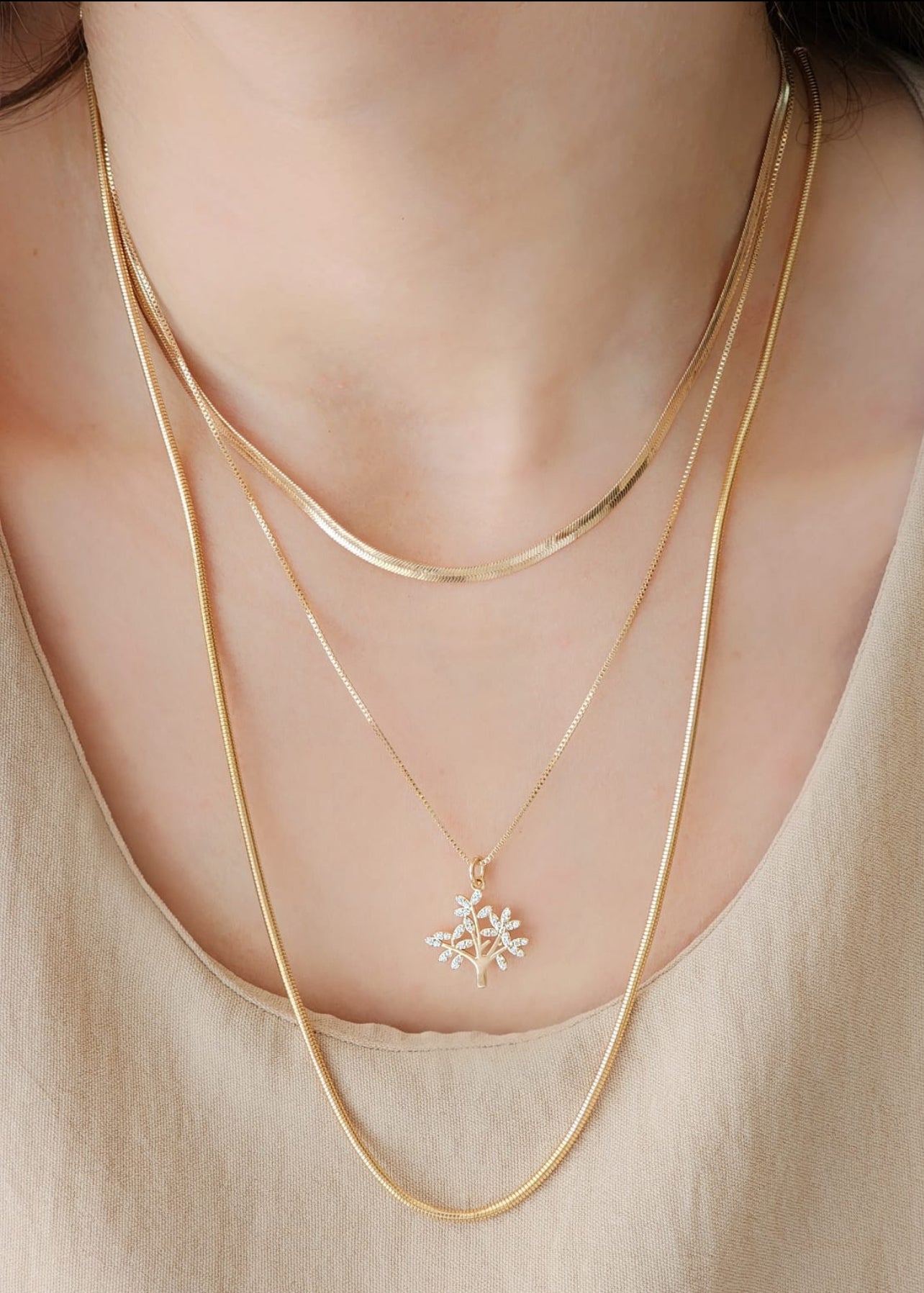 Mirrored Necklace 40CM 6107