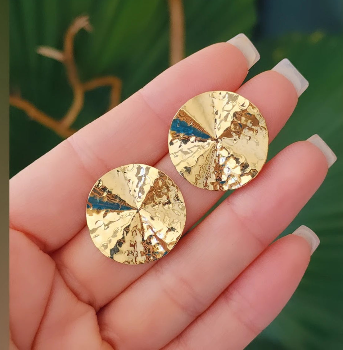 Round Plate Earring 7423
