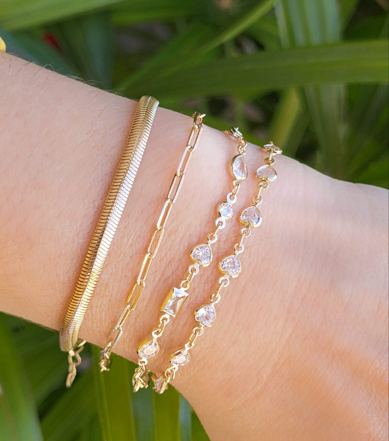 German Flat Wire Bracelet 17cm 7906