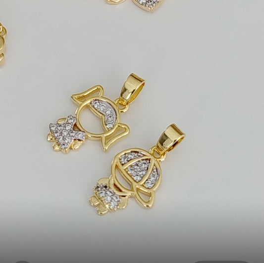 Cutout Boy and Girl Pendant