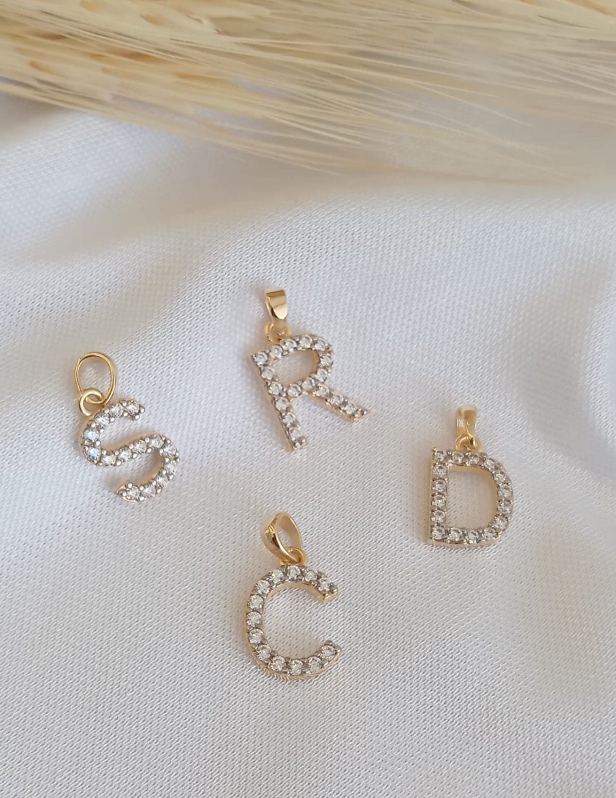 Letter Pendant with Cubic Zirconia 3405