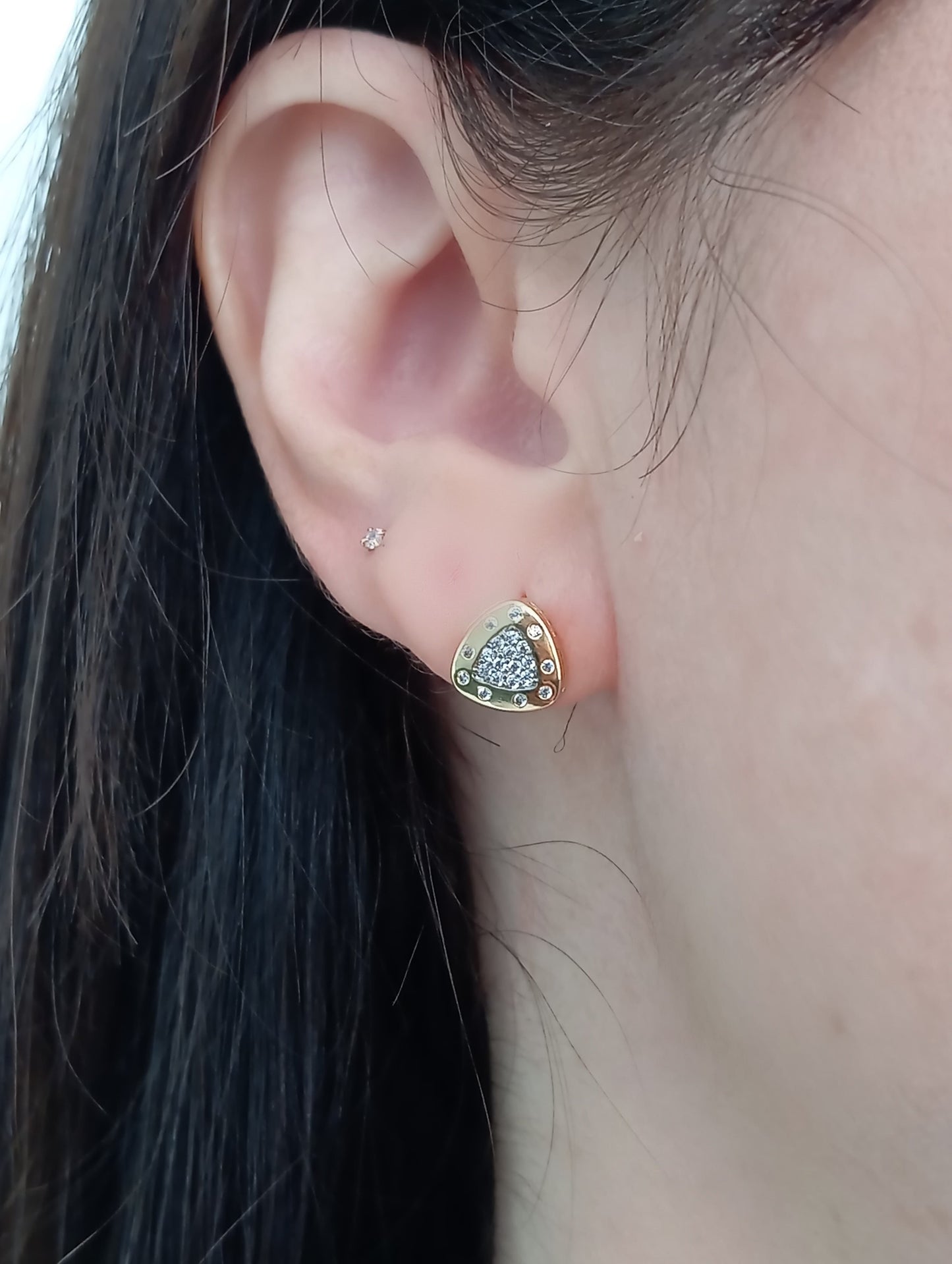 Triangular earring 9633