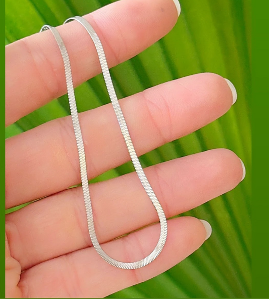 16-inch thin illuminated steel necklace 12570