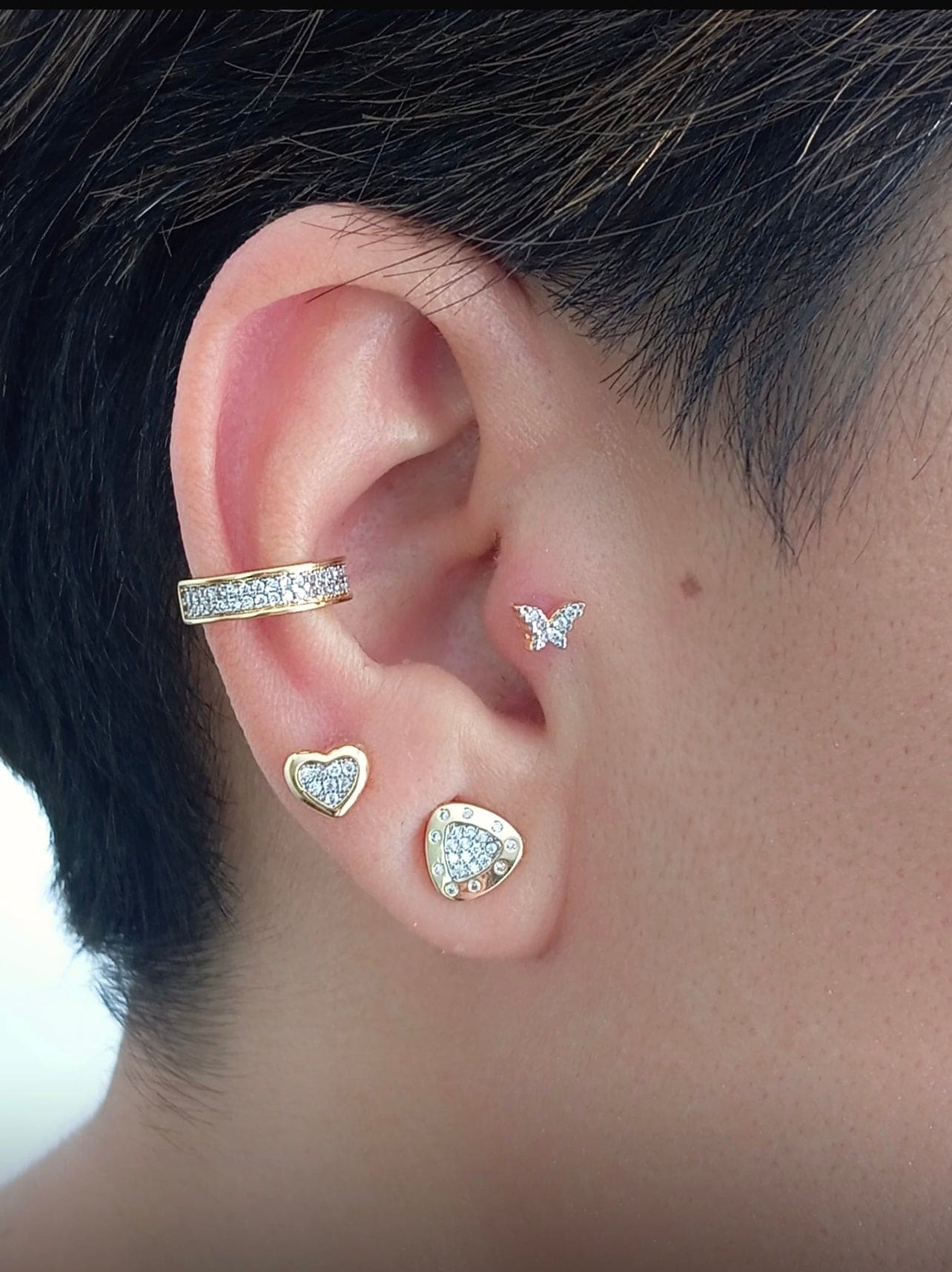 Triangular earring 9633