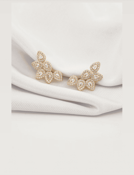 Pave-Set Drop Ear Cuff Earring 9553