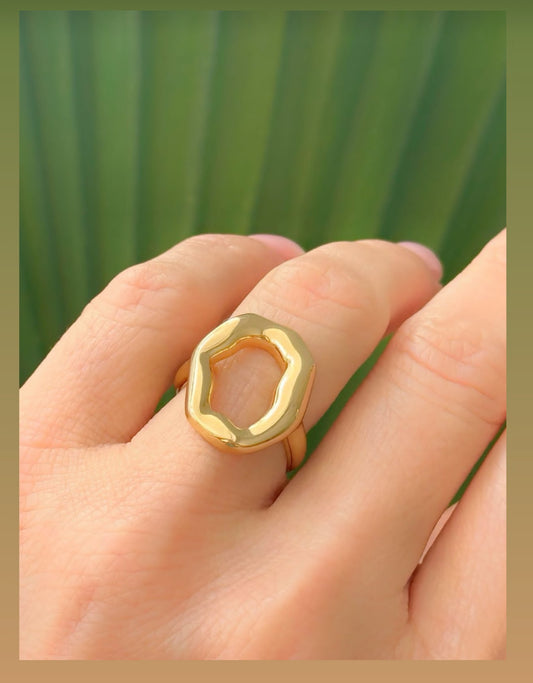 Adjustable Medium Round Organic Ring