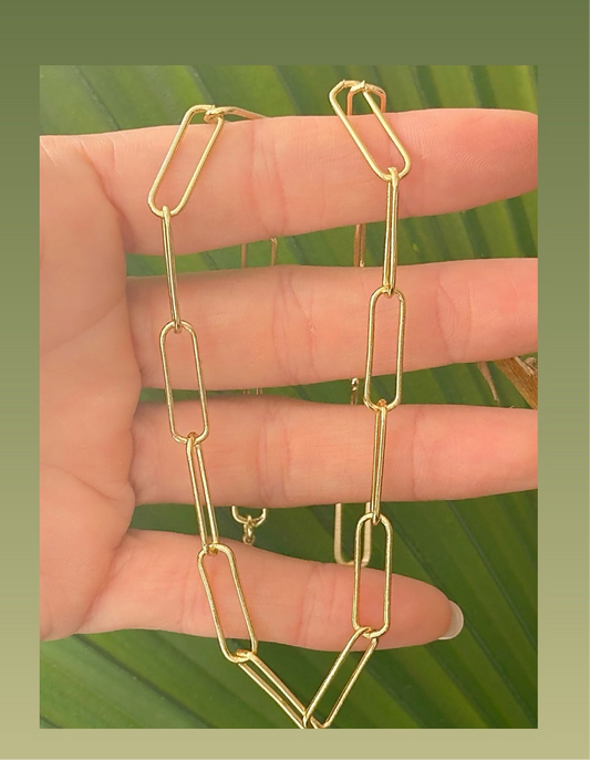Open Long Link Necklace