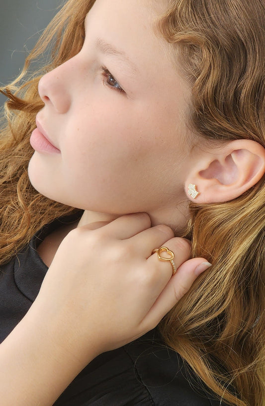 Pavé Dog Earring