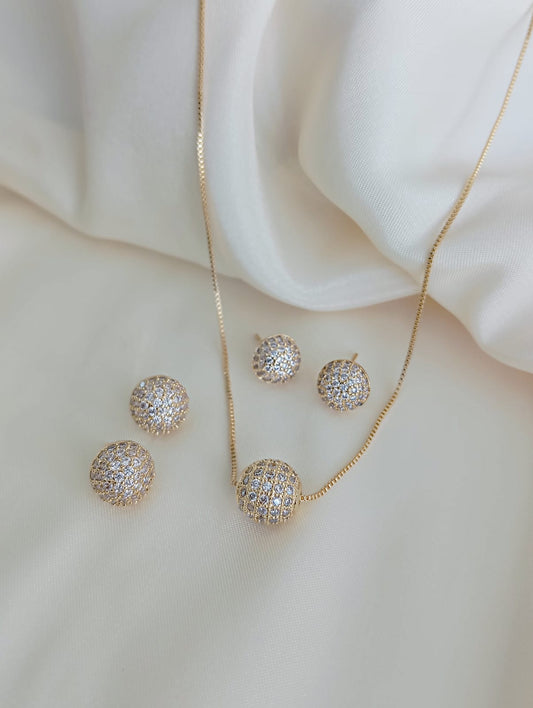 Pavé Sphere Necklace 9480