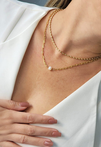 Smooth Oval Sphere Choker Necklace