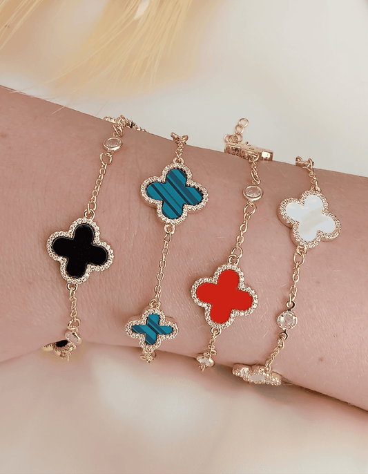 Clover bracelet with light points 11254