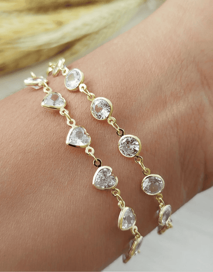 6.7-inch Bracelet with Twelve Sparkling Accents