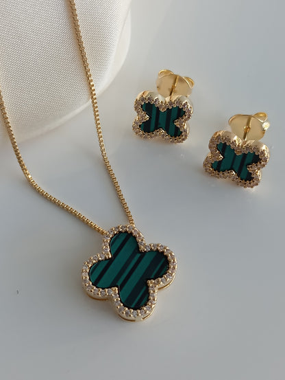 Clover Halo Jewelry Set