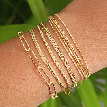 7-inch Bracelet with Five Venetian Chains