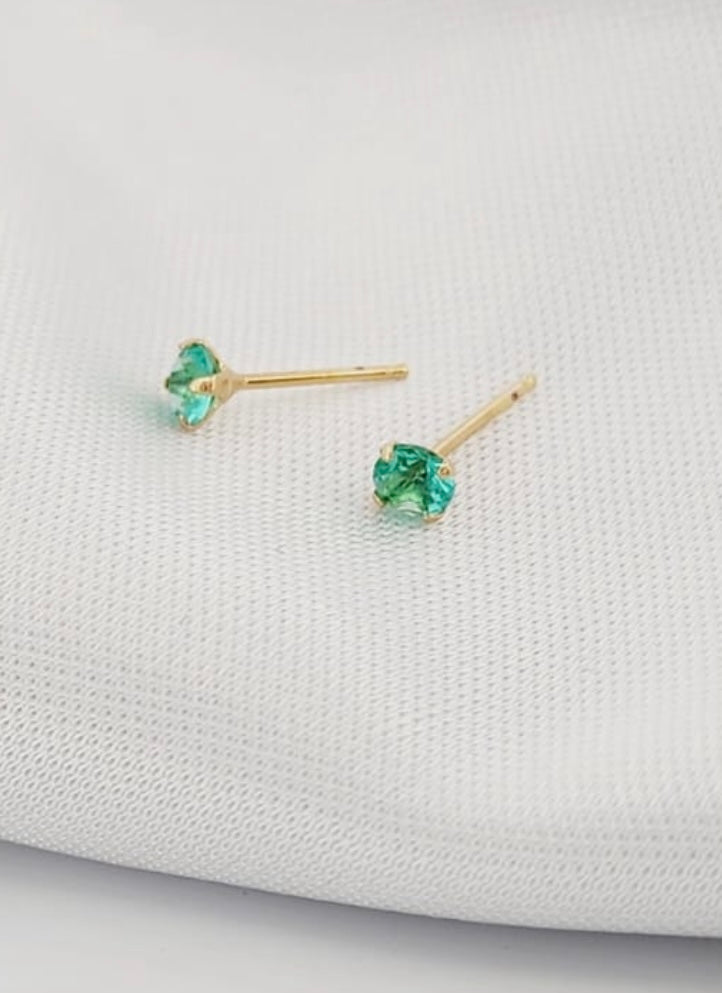 Baby colorful stud earrings 8010