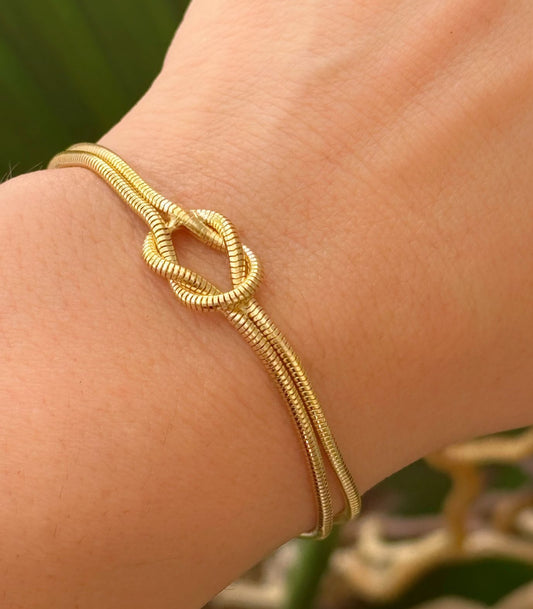 Interlaced German Wire Bracelet