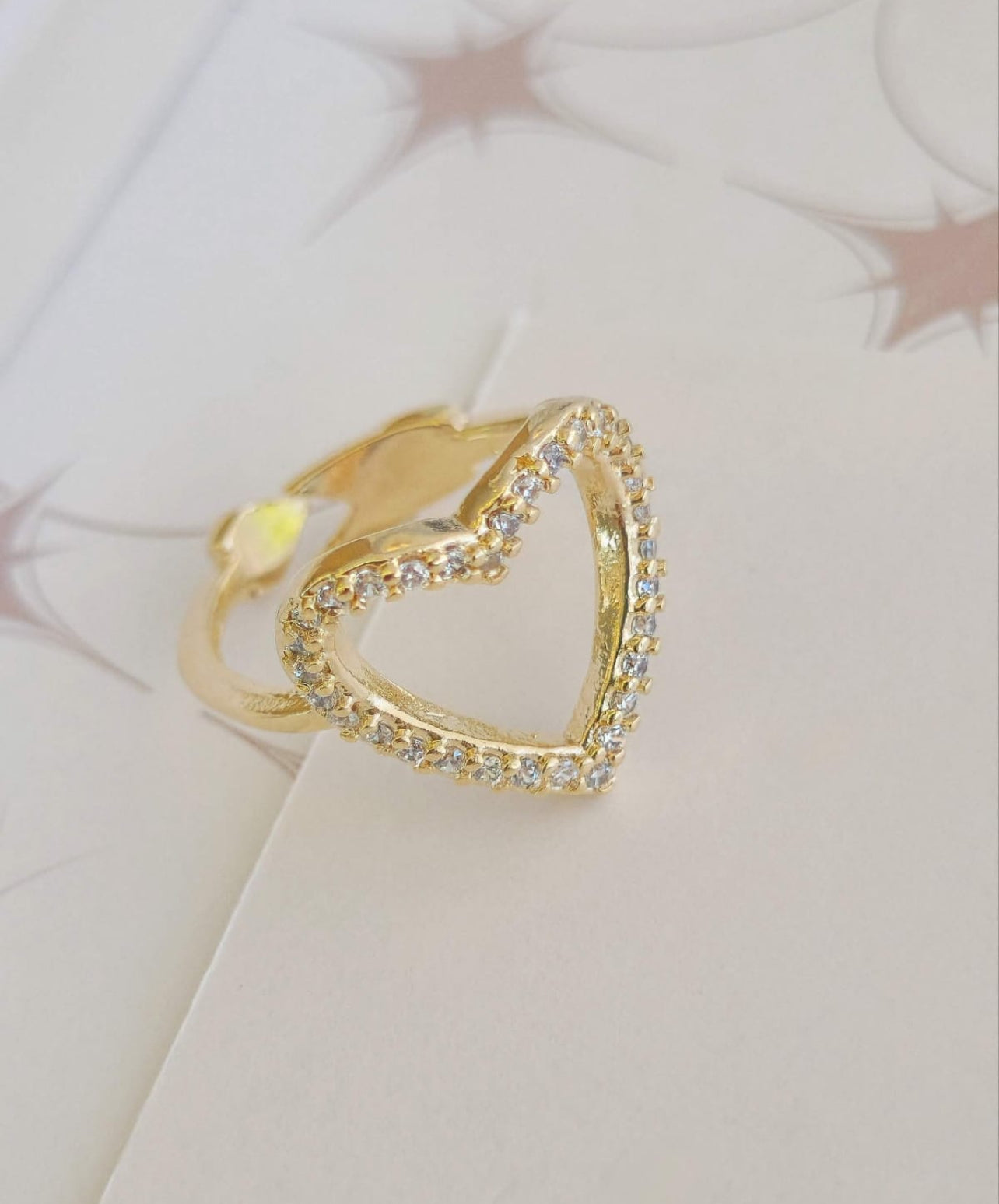 Adjustable heart ring 3717