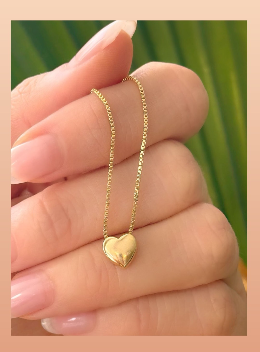 Smooth Small Heart Necklace 7953