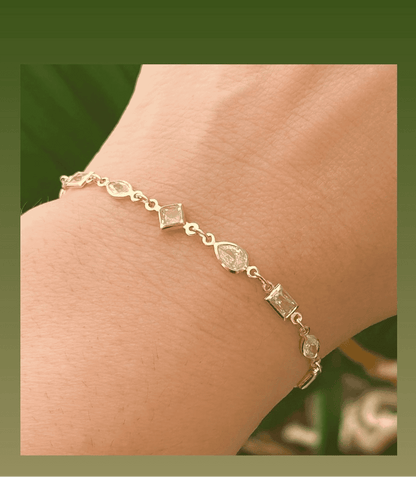 Intricately Crafted Sparkling Accents Bracelet