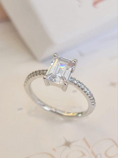 Rhodium Ring 0833