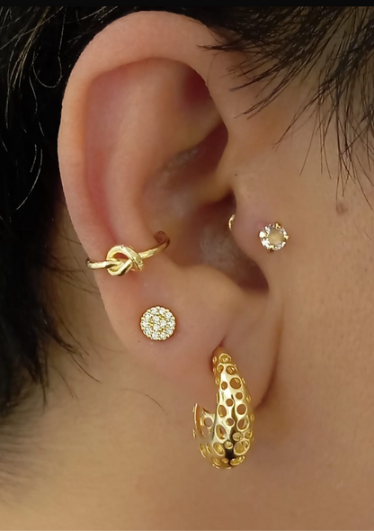 Open Half-moon Earring