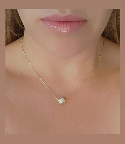Pavé Sphere Necklace