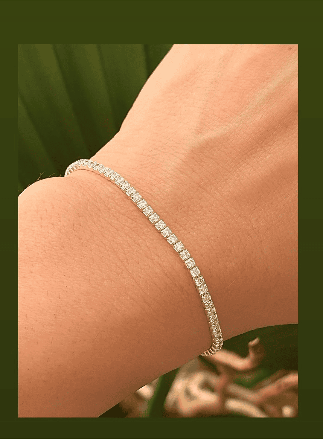 6-inch 925 silver Riviera bracelet 10115