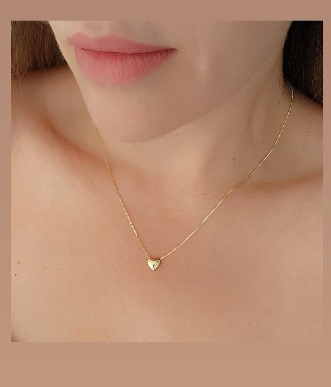 Smooth Small Heart Necklace 7953