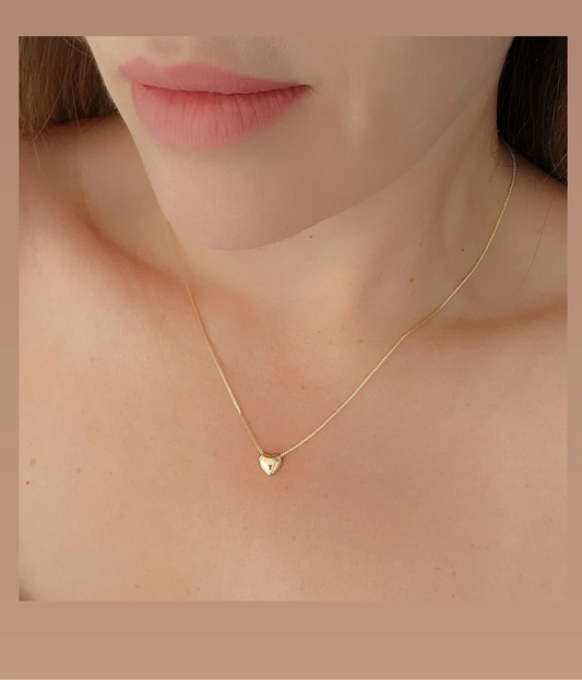 Smooth Small Heart Necklace 7953