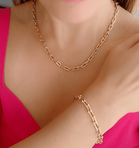 Smooth U-Link Bracelet, 17 cm
