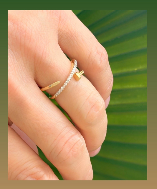 Three-strand Nail Ring