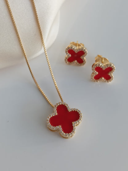 Clover Halo Jewelry Set