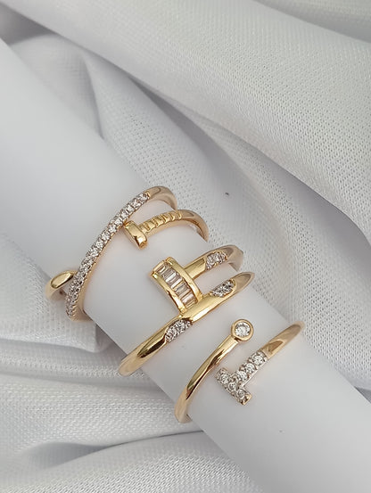 Three-strand Nail Ring