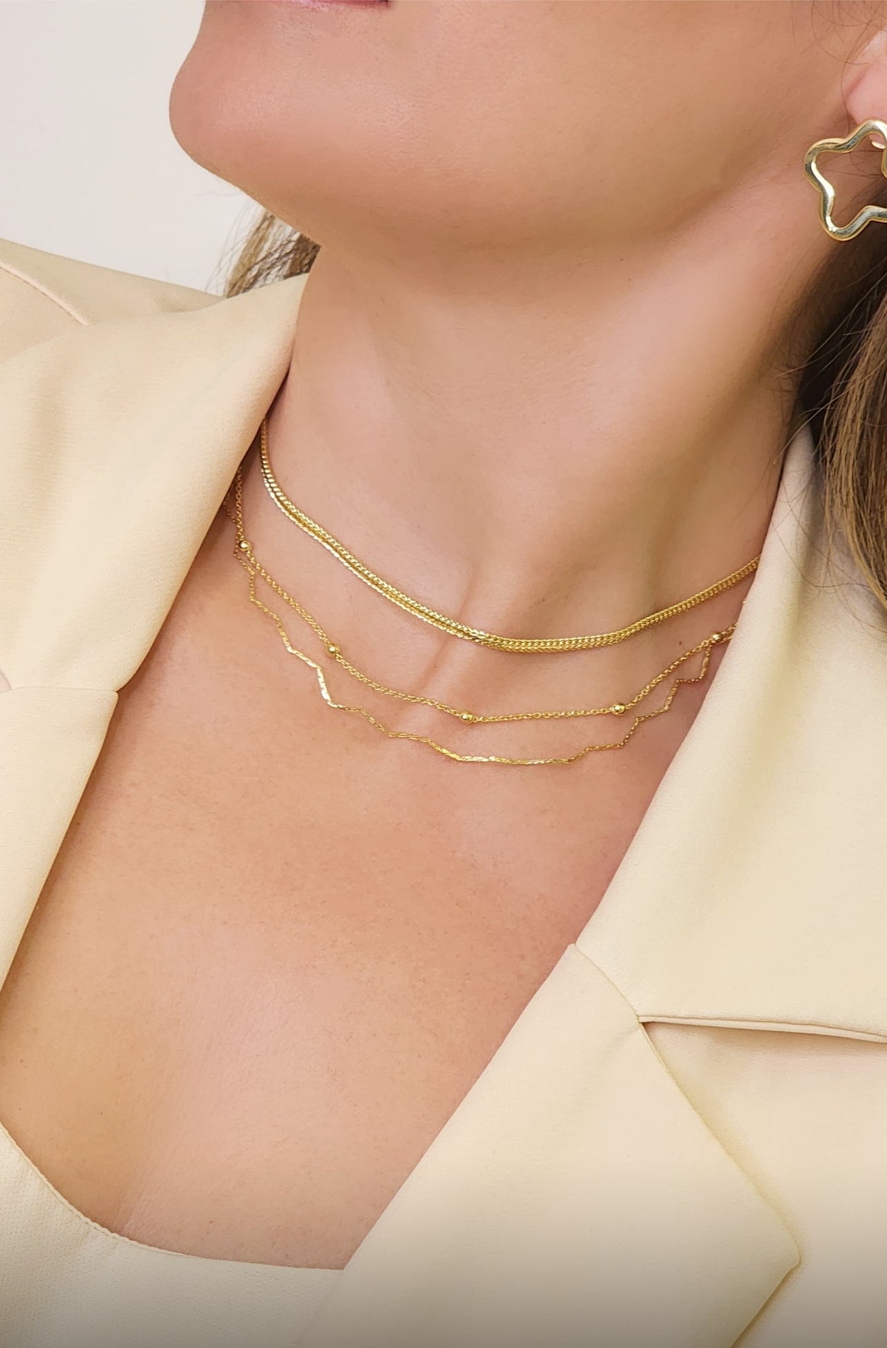 18-inch necklace with mini spheres 11787