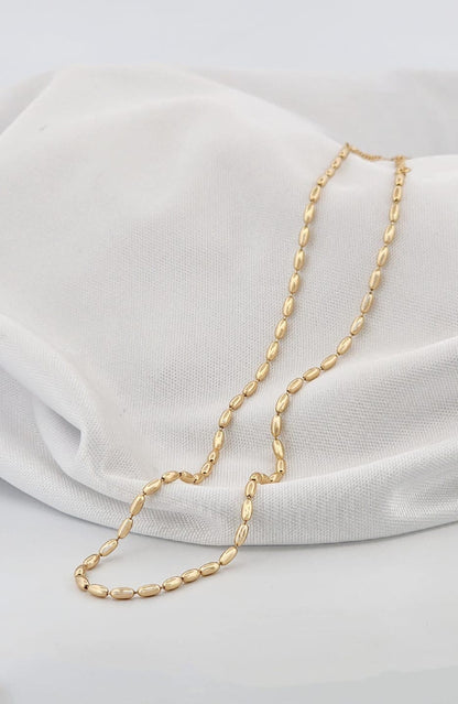 Smooth Oval Sphere Choker Necklace