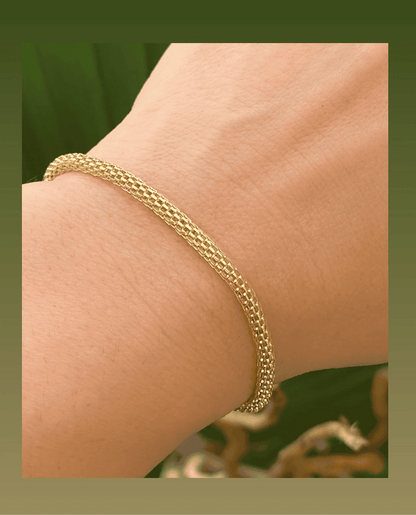 7-inch Popcorn Mesh Bracelet