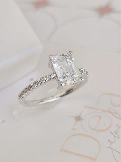 Rhodium Ring 0833