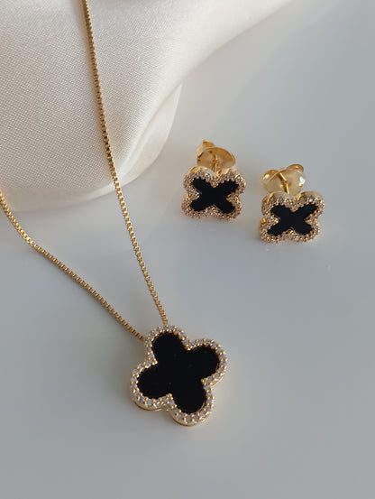 Clover Halo Jewelry Set