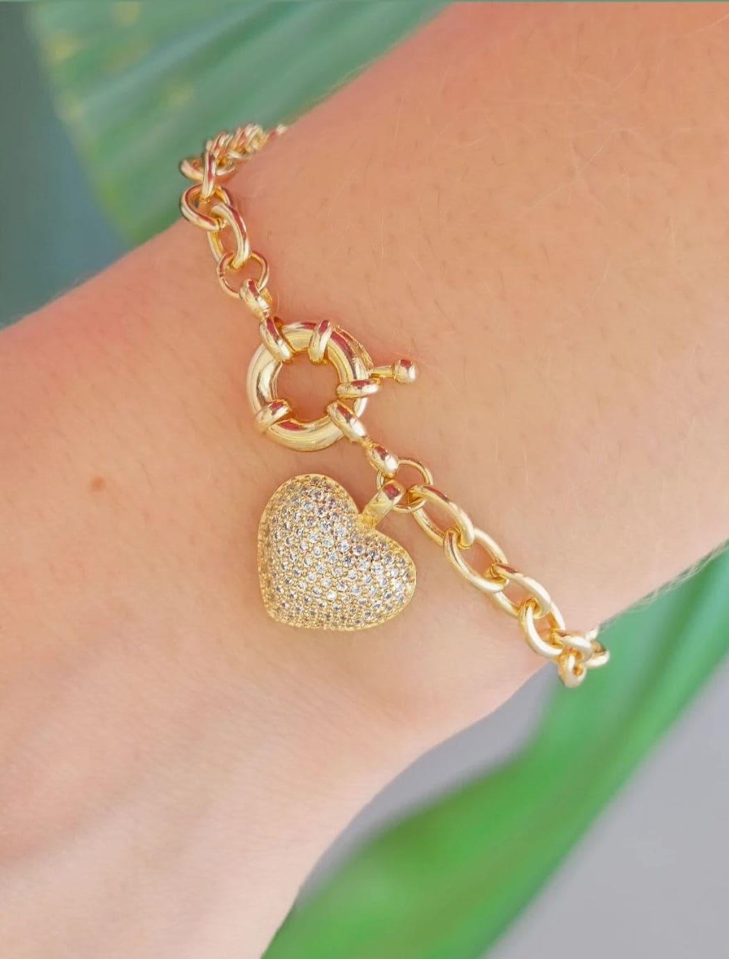 Hanging heart bracelet 7515