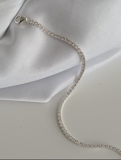 6-inch 925 silver Riviera bracelet 10115