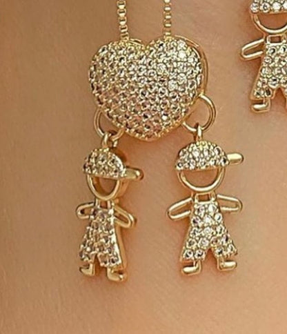 Two Little Loves Heart Necklace